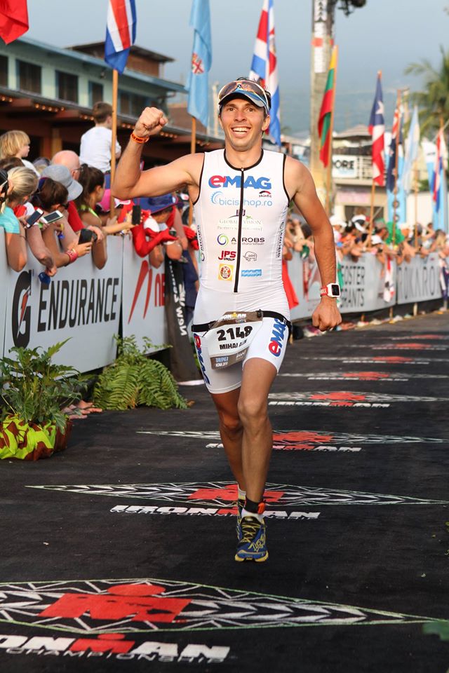 Mihai Baractaru - finish Campionatul Mondial Ironman 2015